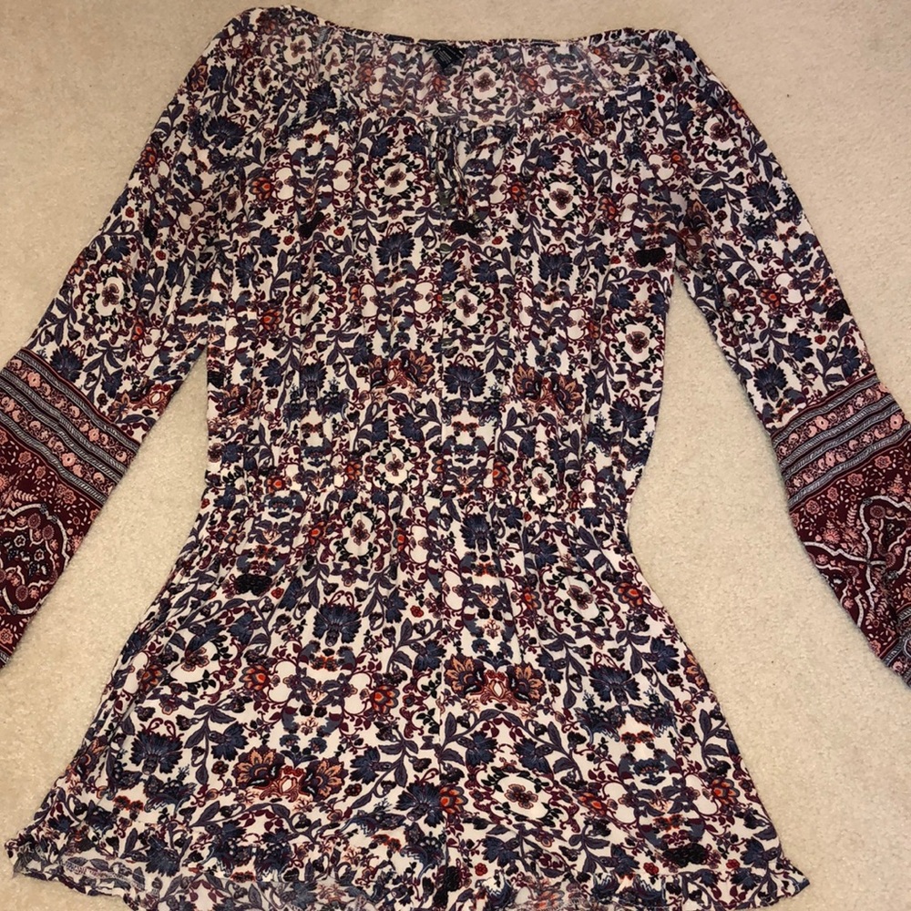 American Eagle Outfitters- Long Sleeve Romper